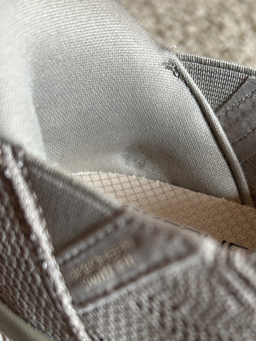 Skechers Virtue Flawless Hands Free Taupe stretch knit sneakers women's size 9 - Picture 10 of 10